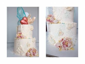 Kirke Cake - pracownia tortów artystycznych, Tort weselny Krzepice
