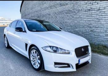 Biały Jaguar xF do ślubu | Auto do ślubu Warszawa, mazowieckie