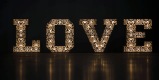 Napis LOVE podświetlany LED RGB (z wzorem w serca), Gdańsk - zdjęcie 3
