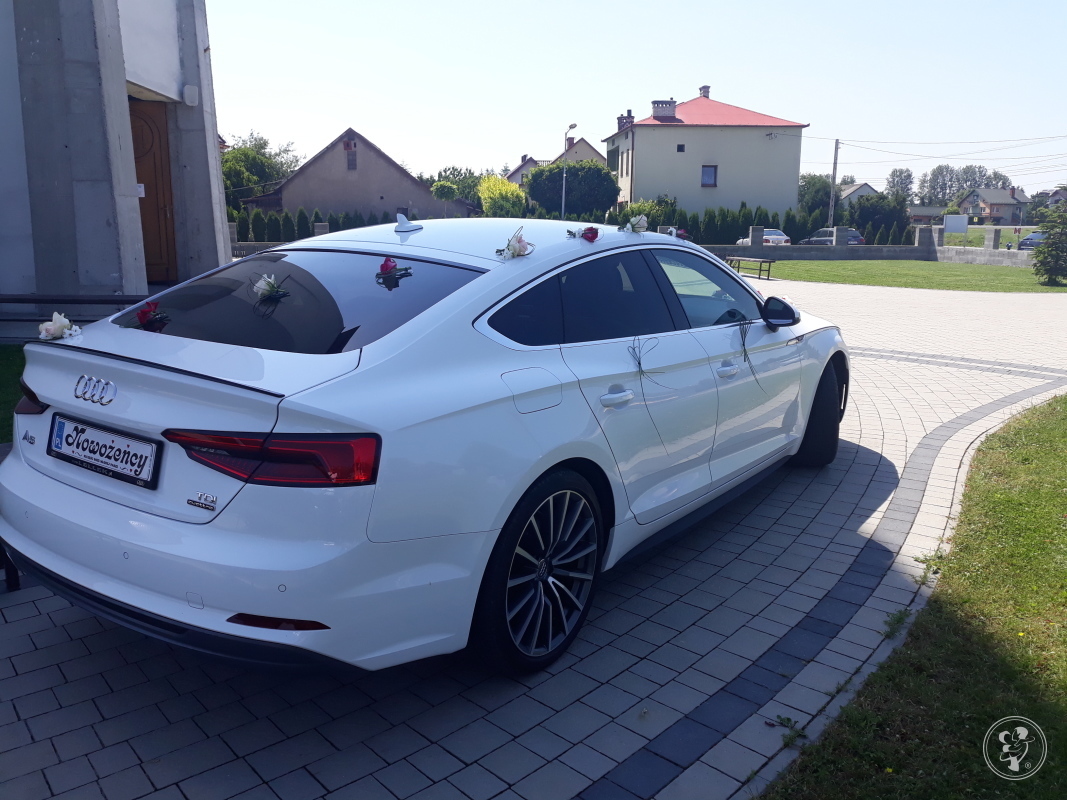 Białe Audi A5 S-Line | Auto do ślubu Bochnia, małopolskie - zdjęcie 1