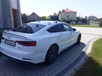 Białe Audi A5 S-Line | Auto do ślubu Bochnia, małopolskie