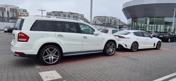 Mercedes GL / Biały / AMG / 22 calowe felgi / aktywny wydech / 7 osób | Auto do ślubu Mikołów, śląskie