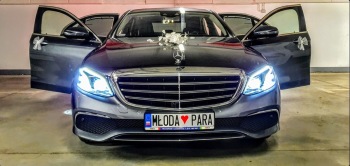 Wyjątkowy Mercedes do ślubu wraz z dekoracją i szampanem - od 400 zł, Samochód, auto do ślubu, limuzyna Legnica