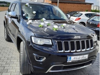 JEEP GRAND CHEROKEE duże i luksusowe auto do ślubu , białe skóry | Auto do ślubu Poznań, wielkopolskie