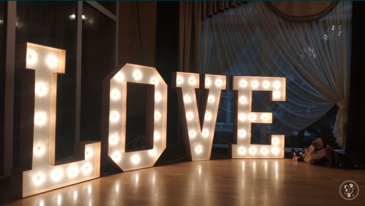 Napis LOVE wynajem na WESELE | Dekoracje światłem Bielsko-Biała, śląskie - zdjęcie 1