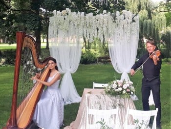 HARFA+SKRZYPCE-Najpiękniejsza muzyka na ślub-wesele#WOKALISTKA,KWARTET, Oprawa muzyczna ślubu Kłodawa