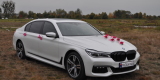 Białe BMW 7 w wersji LONG M PAKIET do ŚLUBU, Warszawa - zdjęcie 2
