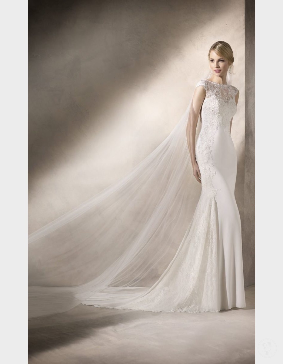 Suknia ślubna La Sposa Hudson syrenka wyjątkowa koronka r36-38 - zdjęcie 1