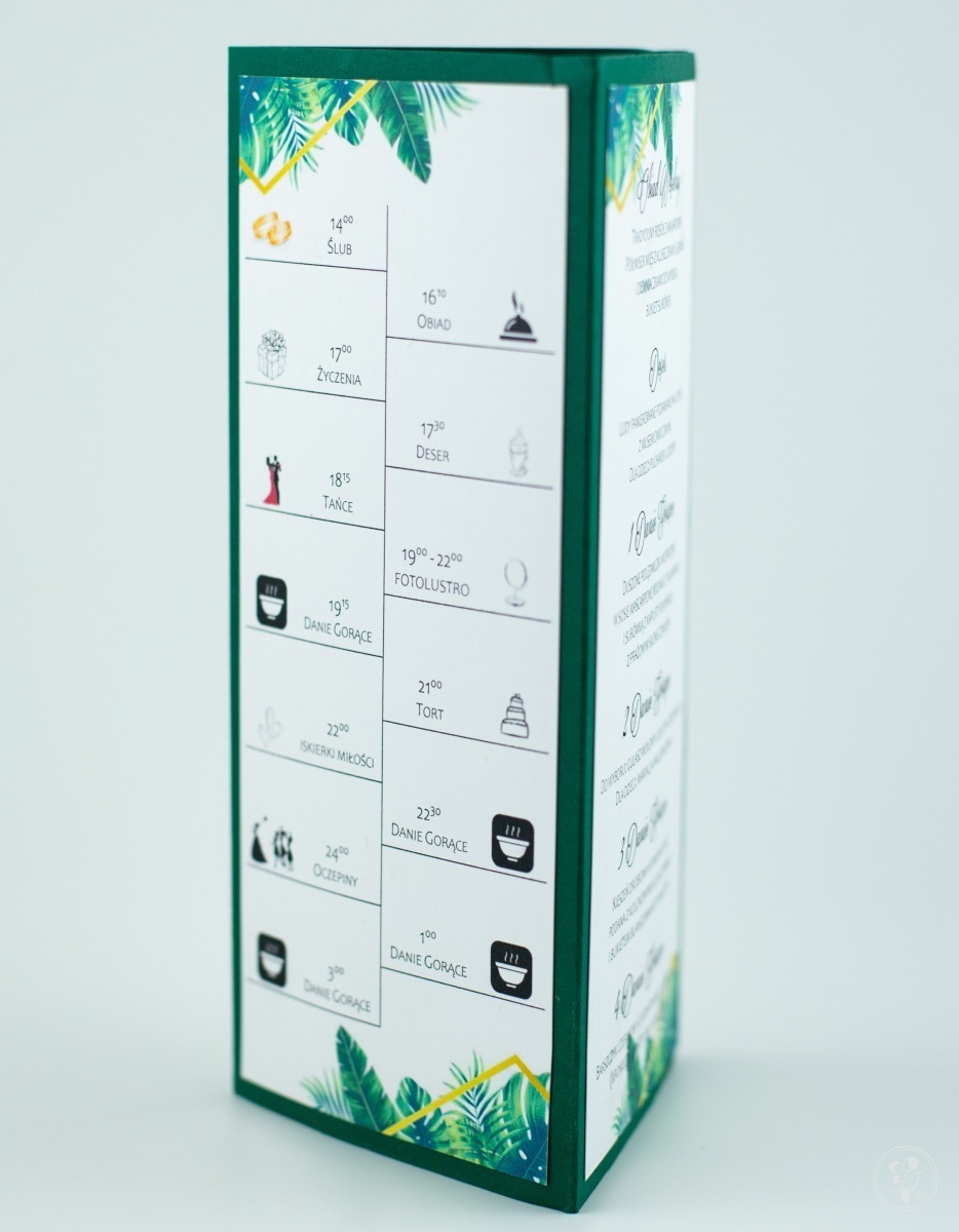 Menu weselne z osią czasu - zdjęcie 1