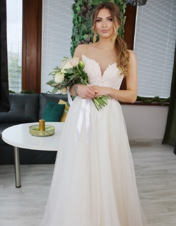 Suknie Ślubne Viktoria Księzniczka -LUBA koronkowe plecy glamour - zdjęcie 1