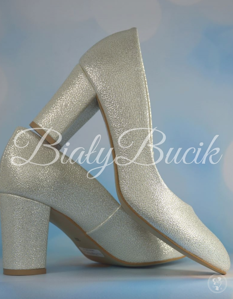 Buty ślubne Nicoletta srebro - zdjęcie 1
