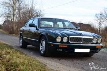 Stylowy Jaguar XJ do ślubu, Samochód, auto do ślubu, limuzyna Myszków