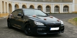 Piękna, czarna sportowa limuzyna BMW 6 | Auto do ślubu Leszno, wielkopolskie - zdjęcie 2