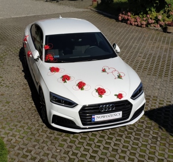 Samochód do ślubu. Wynajem na wesele. Audi A5 S-Line., Samochód, auto do ślubu, limuzyna Radłów