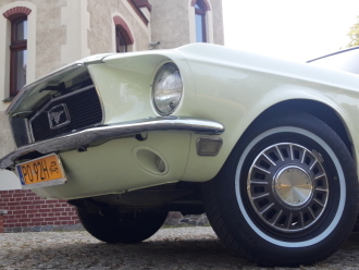 Mustang do ślubu | sam prowadzisz | kremowo-zielony | dużo terminów,  Poznań
