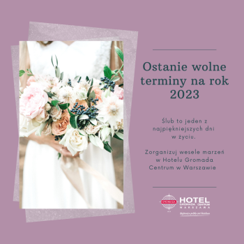Hotel Gromada Centrum Warszawa, Sale weselne Kamieńsk