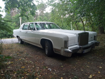 Biały Lincoln Continental | Auto do ślubu Toruń, kujawsko-pomorskie