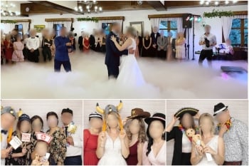 FOTOBUDKA  -  Taniec w chmurach  -  CIĘŻKI DYM, Fotobudka, videobudka na wesele Zagórz