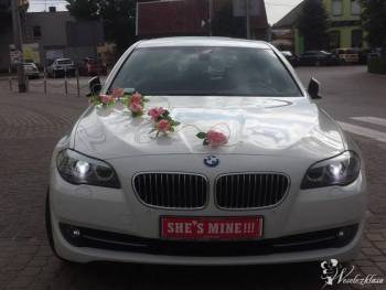 BMW 520 Śluby imprezy , Samochód, auto do ślubu, limuzyna Czarna Białostocka