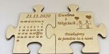 Podziękowania dla gości puzzle magnes GiftArt | Prezenty ślubne Skomielna Czarna, małopolskie - zdjęcie 2