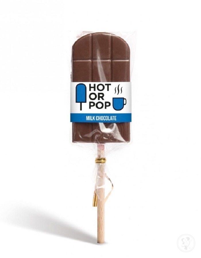 Lizak czekoladowy HOT OR POP Mleczny - zdjęcie 1