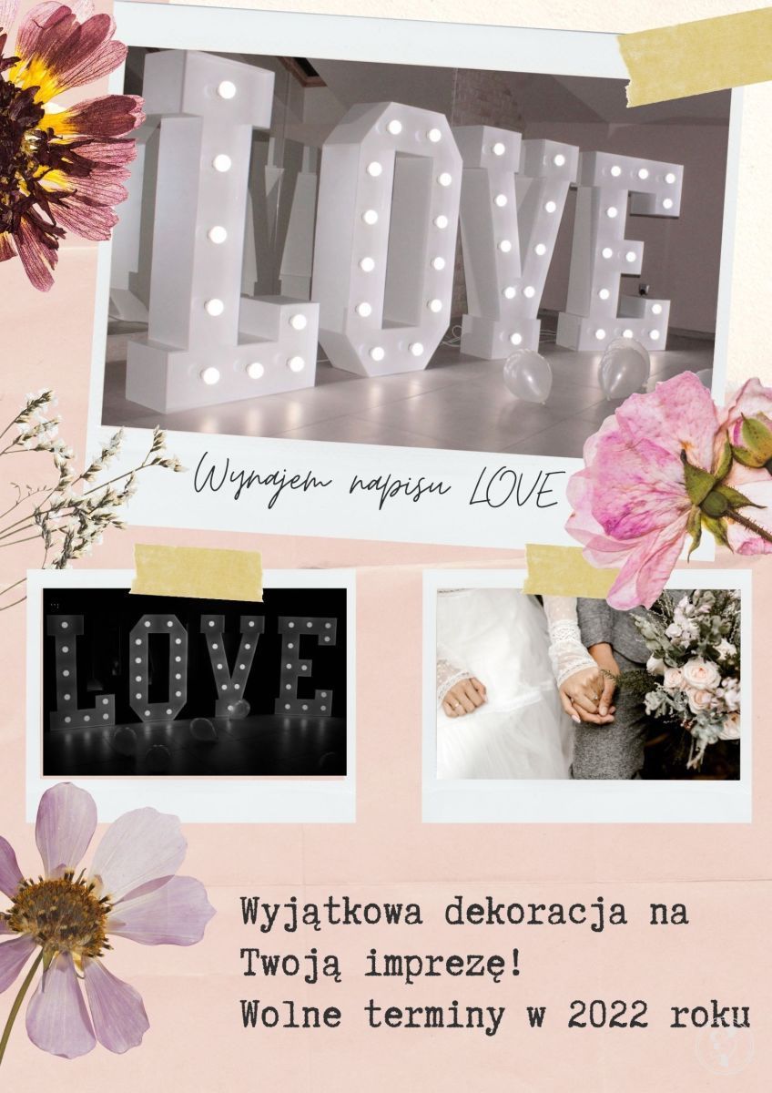 Wynajem napisu LOVE | Dekoracje światłem Kraków, małopolskie - zdjęcie 1