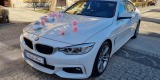 Białe BMW 4 Gran Coupe M Performance - wynajem samochodu z kierowcą | Auto do ślubu Wrocław, dolnośląskie - zdjęcie 4