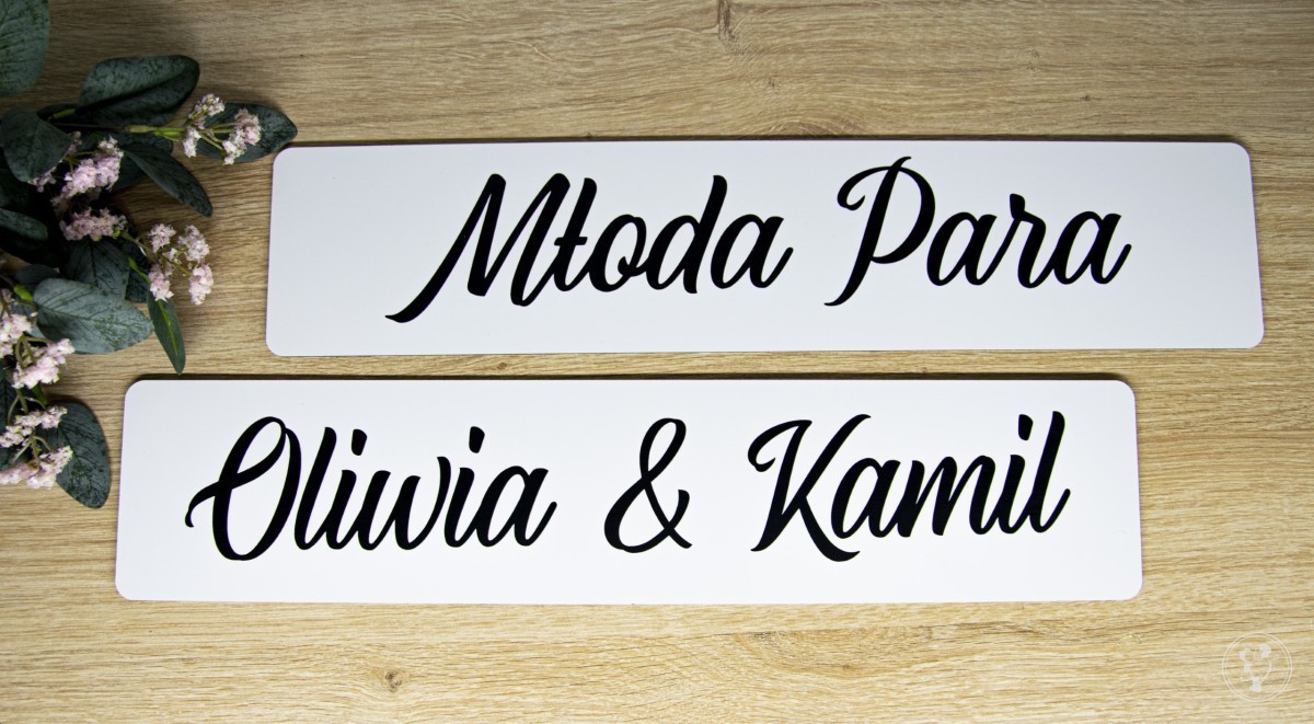 Personalizowane tablice rejestracyjne ślubne, Łańcut - zdjęcie 1