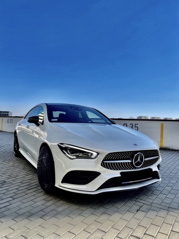 Biały Mercedes CLA 2021, Samochód, auto do ślubu, limuzyna Rzeszów
