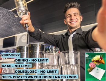 Barmani na Wesele - X-DRINK Bar - Barman Roku 2022 Gazety Krakowskiej!, Barman na wesele Nowy Sącz
