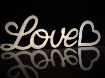 Napis MIŁOŚĆ LED, napis LOVE LED, 18, Duże Serce LED, Napis Love Poniatowa