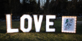 Rustykalny napis LOVE + Podświetlana ramka na dowolną grafikę., Rzeszów - zdjęcie 2