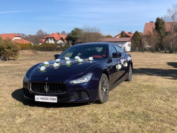 Auto / Samochód do ślubu Luksusowe Maserati - wybór dekoracji ślubnych, Samochód, auto do ślubu, limuzyna Blachownia