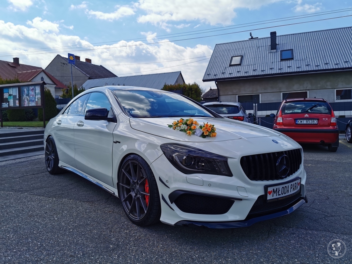 Samochód do ślubu Mercedes CLA 45 AMG 415 KM | Auto do ślubu Lanckorona, małopolskie - zdjęcie 1