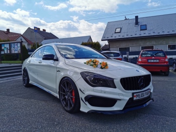 Samochód do ślubu Mercedes CLA 45 AMG 415 KM | Auto do ślubu Lanckorona, małopolskie