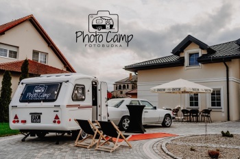 Photo-Camp Fotobudka w przyczepie kempingowej! Napis LED Love Gratis!, Fotobudka, videobudka na wesele Białystok