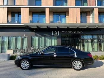 Luksusowy samochód do ślubu Mercedes klasy S, Samochód, auto do ślubu, limuzyna Nowy Dwór Gdański