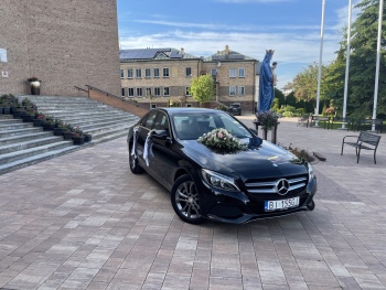 Mercedes C KLASA DO ŚLUBU AUTO Z KIEROWCĄ, Samochód, auto do ślubu, limuzyna Białystok
