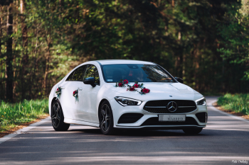 Pojazd do ślubu Mercedes-Benz CLA 200 Linia AMG, Samochód, auto do ślubu, limuzyna Kalety