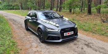 Audi RS6 do ślubu | MTM | Akrapovic | Daytona Matt Grey, Samochód, auto do ślubu, limuzyna Lubawka