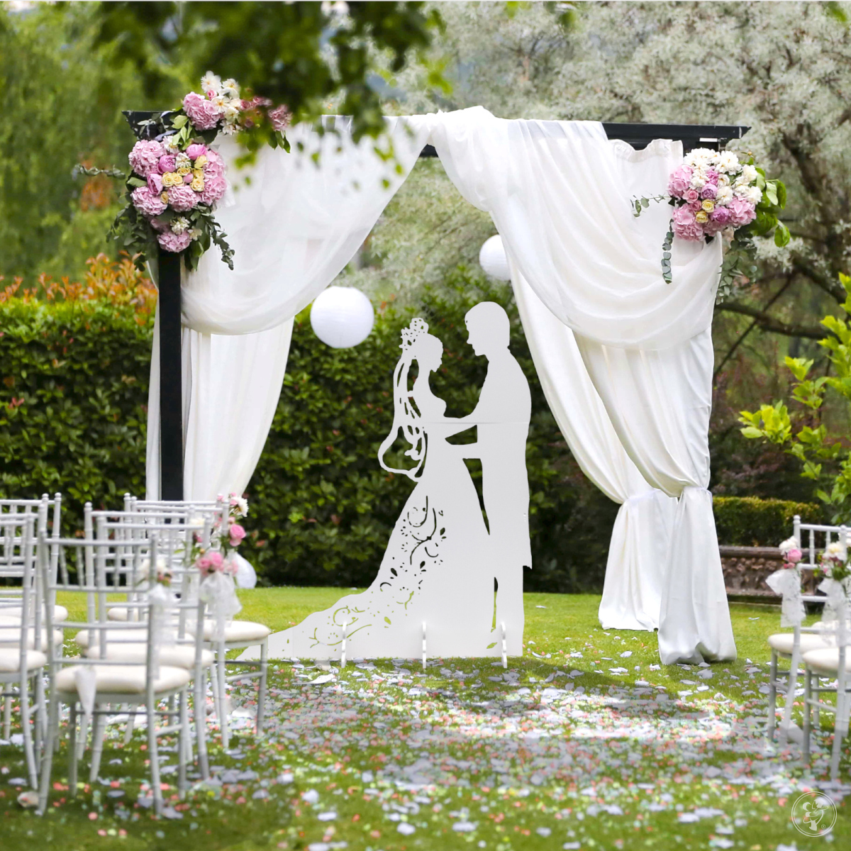 Dekoracje ślubne na salę weselną, zastawy stołowe, Tczew - zdjęcie 1