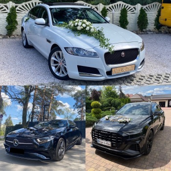 Auta do ślubu Jaguar XF Mercedes CLS Audi SQ8, Samochód, auto do ślubu, limuzyna Stawiszyn