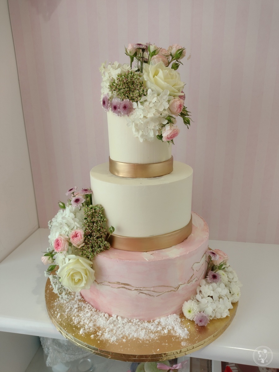 Pracownia tortów Torty Karoli, tort weselny naked seminaked angielski, Tarczyn - zdjęcie 1