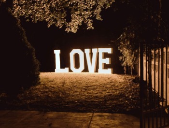Napis Love Podświetlany 170 cm !!!! / Fontanna czekolady, Napis Love Świecie