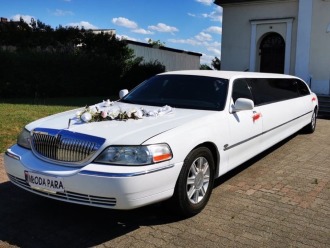 Samochód Biała Limuzyna LINCOLN TOWN CAR do ślubu ! *Biała* Auto | Auto do ślubu Tuchola, kujawsko-pomorskie
