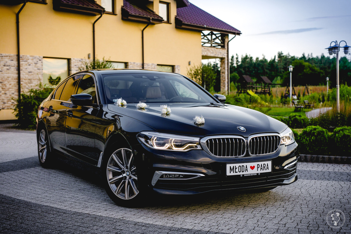 Czarne BMW serii 5 Luxury Line | Auto do ślubu Olsztyn, warmińsko-mazurskie - zdjęcie 1