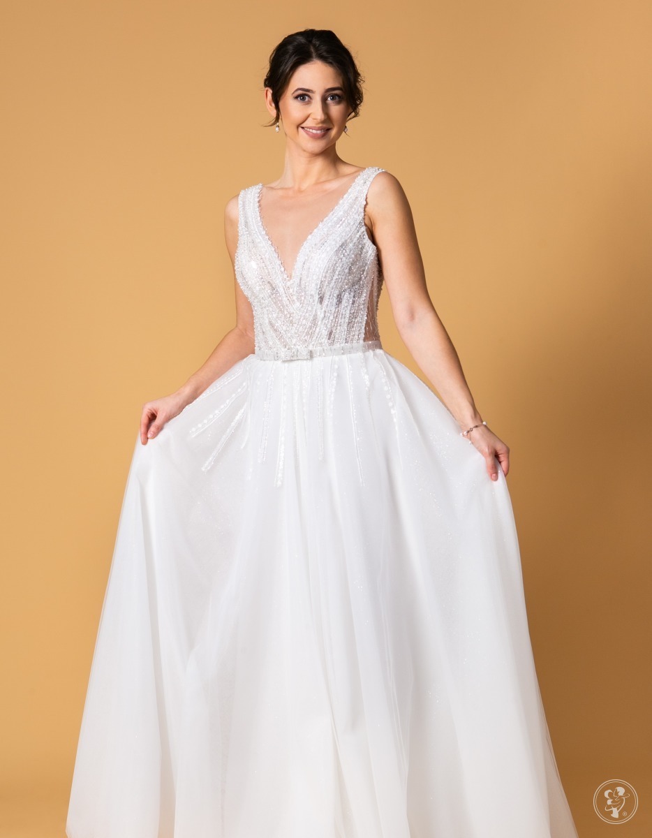 Suknia ślubna ANGALLIS w stylu księżniczki - zdjęcie 1