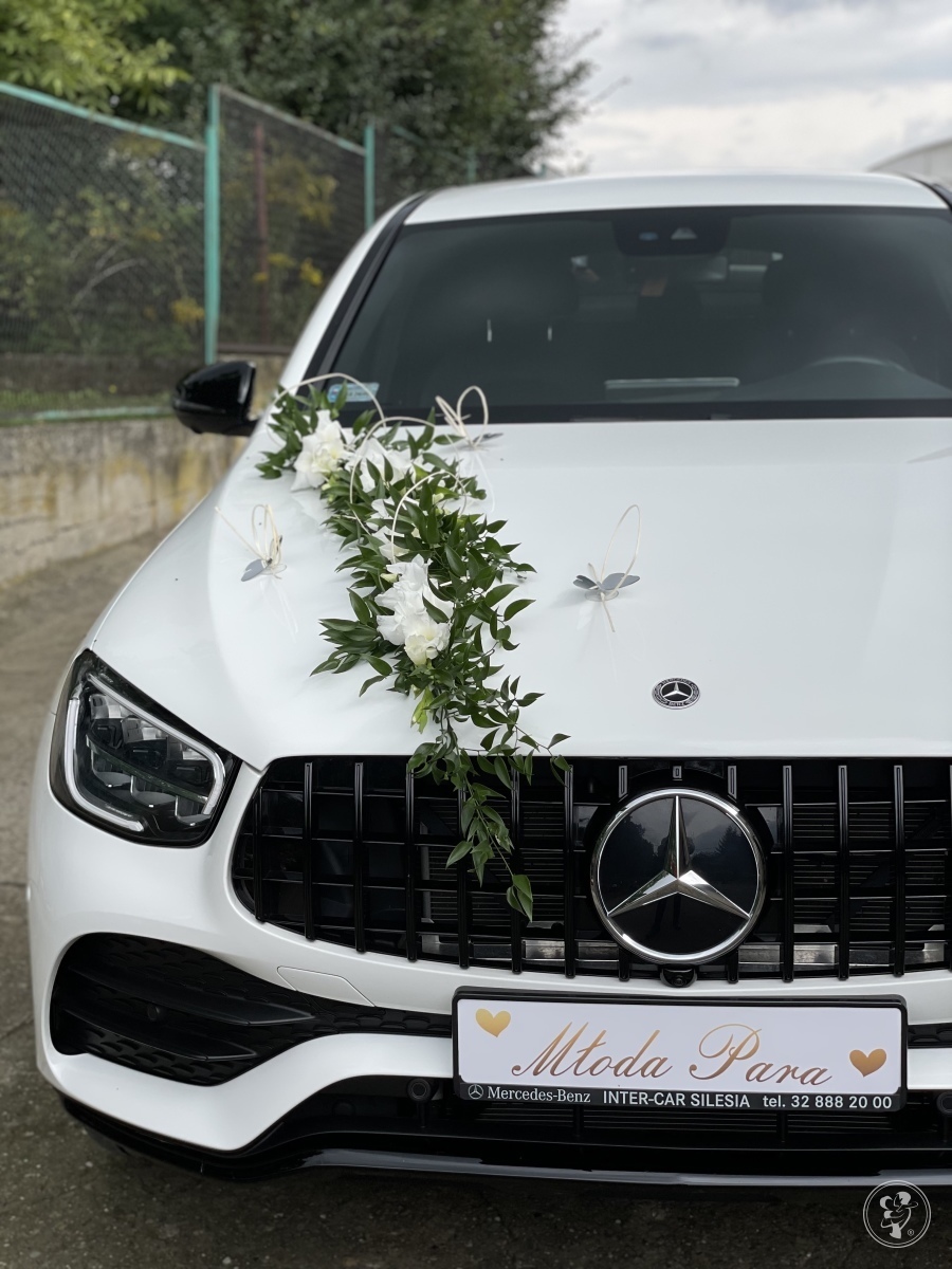 Luksusowy Samochód do ślubu biały Mercedes GLC Coupe 2022 AMG SUV, Kraków - zdjęcie 1