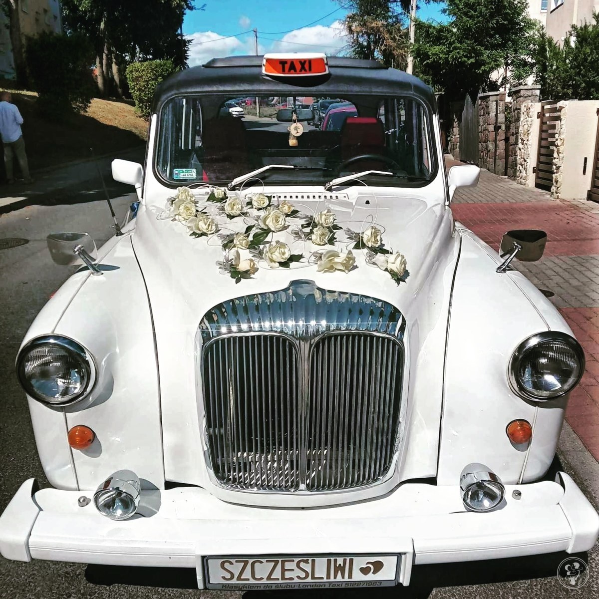Biały Austin FX4 London Taxi | Auto do ślubu Wejherowo, pomorskie - zdjęcie 1
