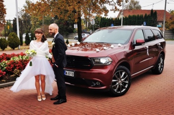 Samochód do ślubu DODGE DURANGO GT  - 7 osobowy, Samochód, auto do ślubu, limuzyna Płock